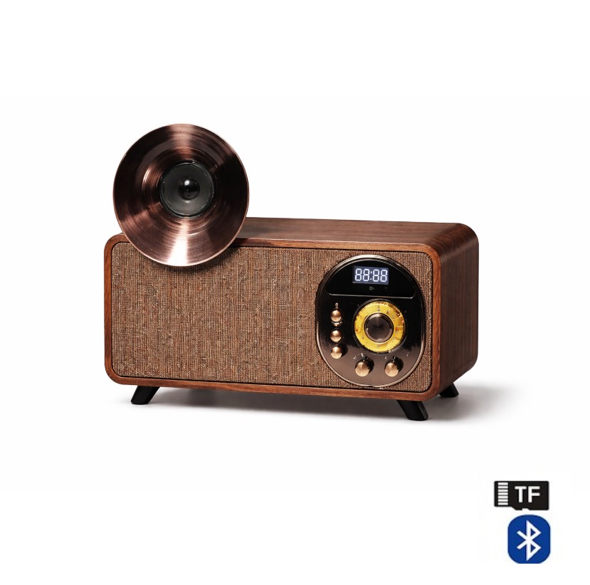 Old Street Audio AS83 Vintage Ασύρματο Ηχείο Ξύλινο (30W/Μπαταρία 4000mAh/Bluetooth 5.4/FM Radio/Ρολόι/USB/TF/AUX/TWS) Old Street Audio AS83 Vintage Ασύρματο Ηχείο Ξύλινο (30W/Μπαταρία 4000mAh/Bluetooth 5.4/FM Radio/Ρολόι/USB/TF/AUX/TWS)