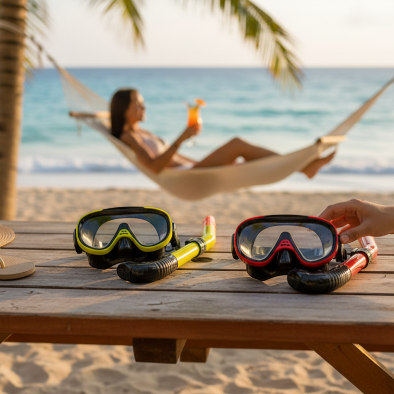 Alternative view of Παιδική μάσκα θαλάσσης με αναπνευστήρα - 8010/2TTAC1 - 117400