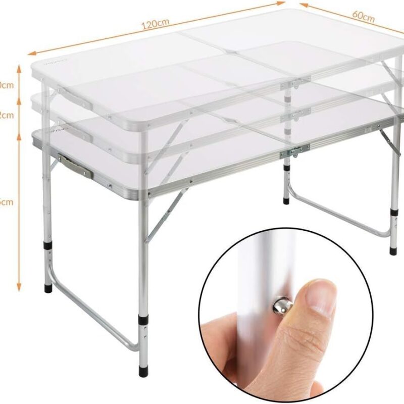 Alternative view of Πτυσσόμενο τραπέζι camping με 4 σκαμπό - 2042 - 170167