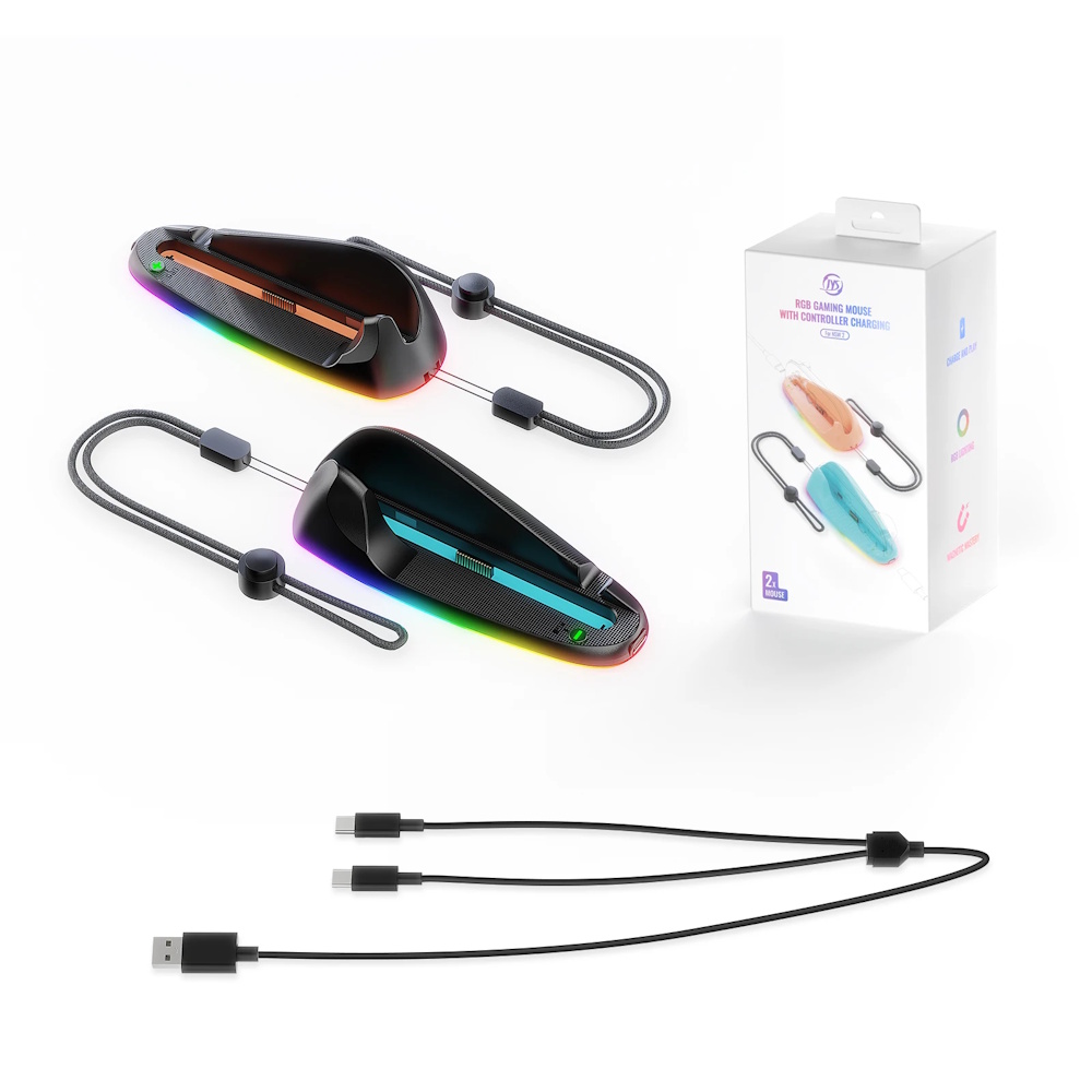JYS Ποντίκι Gaming RGB για Nintendo Switch 2 με Φόρτιση Χειριστηρίων (Joy-Con) JYS-NS2320 (Black) JYS Ποντίκι Gaming RGB για Nintendo Switch 2 με Φόρτιση Χειριστηρίων (Joy-Con) JYS-NS2320 (Black)
