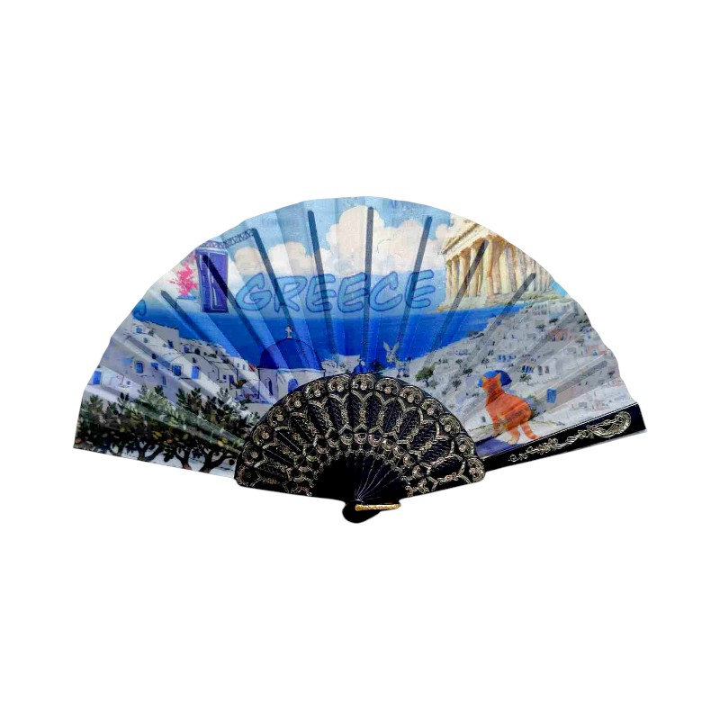 Βεντάλια χειρός Souvenir - Σετ 12 τεμάχια - Greece - 216457