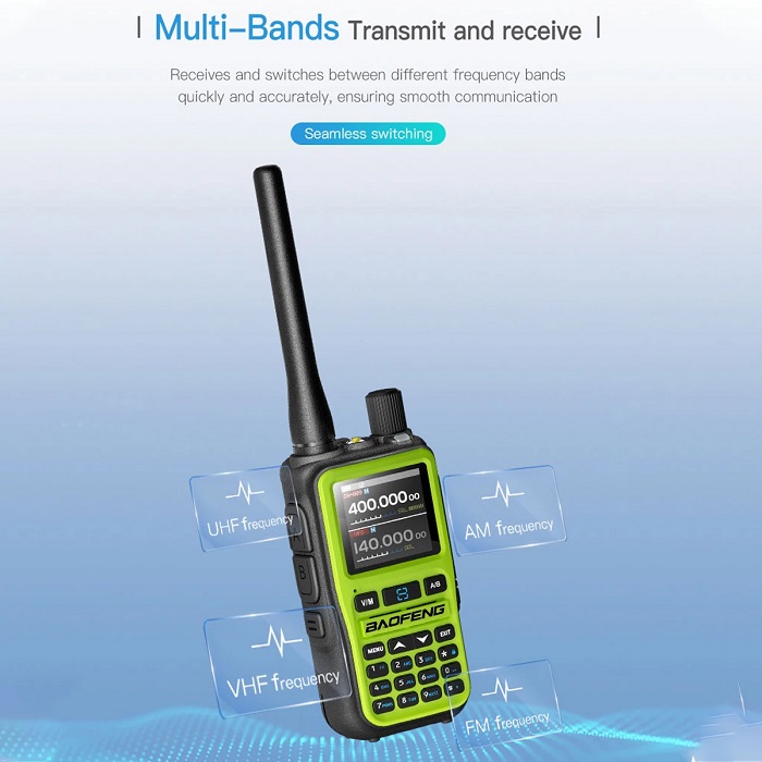 Alternative view of Φορητός πομποδέκτης - UHF/VHF - 5R MINI - Baofeng - 103159 - Green