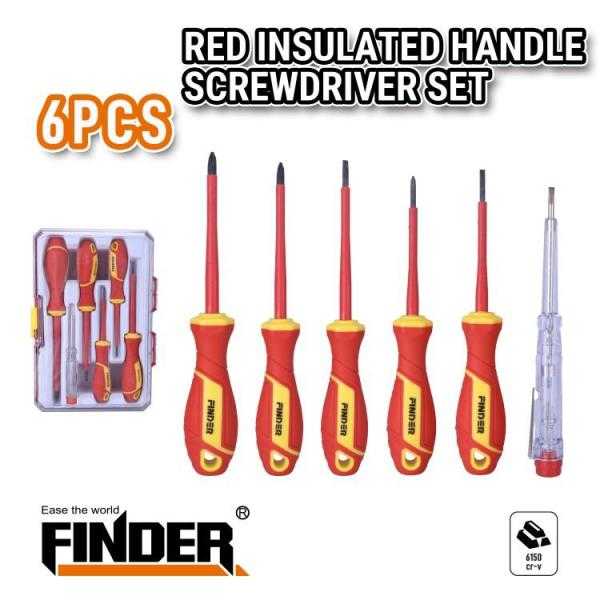Σετ κατσαβίδια ηλεκτρολόγου - 6pcs - Finder - 193496 Σετ κατσαβίδια ηλεκτρολόγου - 6pcs - Finder - 193496 - Image 2
