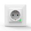 MOES WK-Y-EU-WH-MS Smart WiFi Χωνευτή Πρίζα Τοίχου (16Α) Λευκή