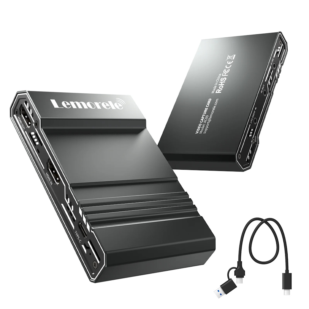 Lemorele AC09 Capture Card HDMI σε USB 3.0 με 4K Passthrough για OBS Lemorele AC09 Capture Card HDMI σε USB 3.0 με 4K Passthrough για OBS