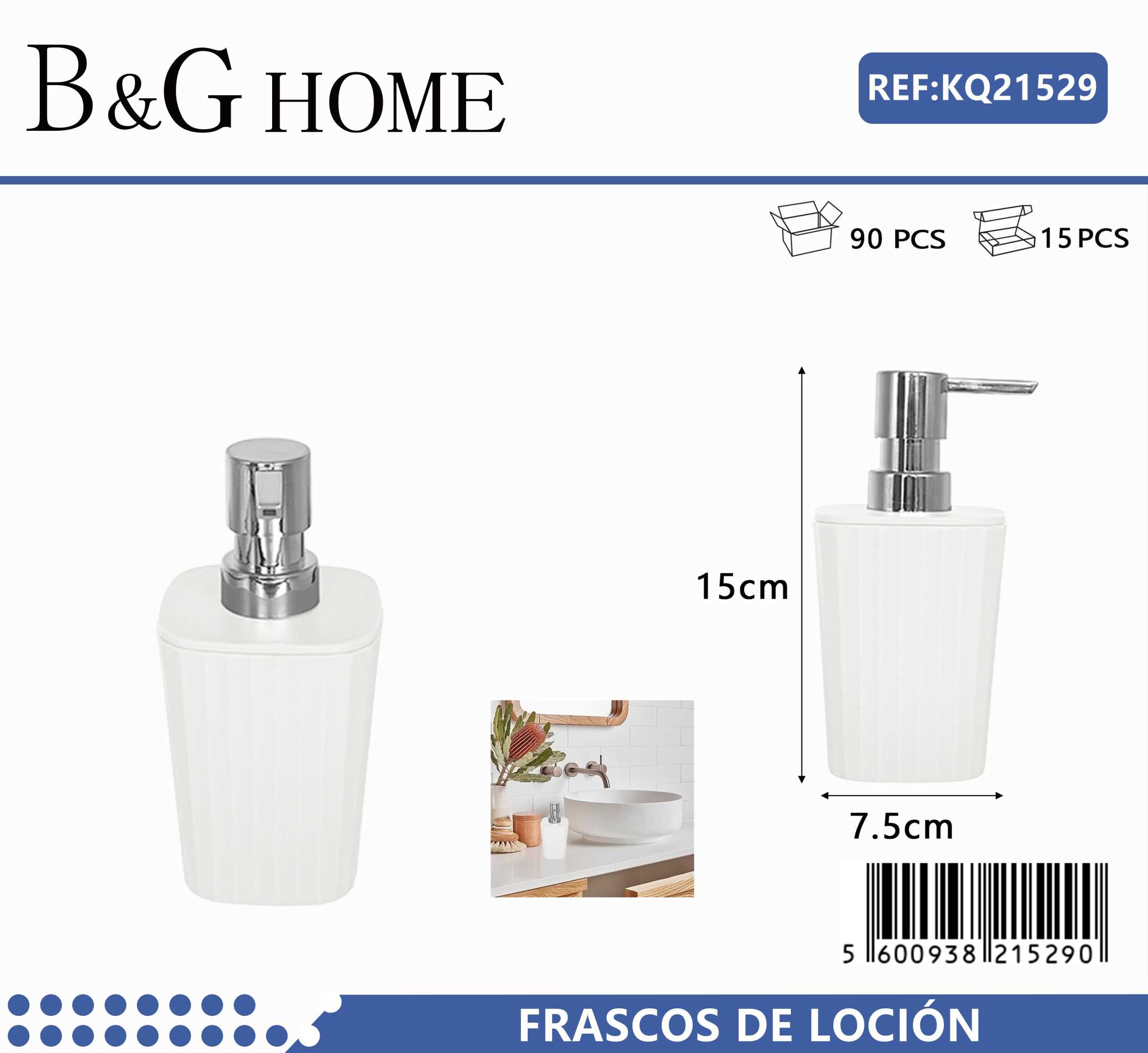 Θήκες κρεμοσάπουνου Dispenser πλαστικές - Σετ 5pcs - White - 21529 Θήκες κρεμοσάπουνου Dispenser πλαστικές - Σετ 5pcs - White - 21529 - Image 2