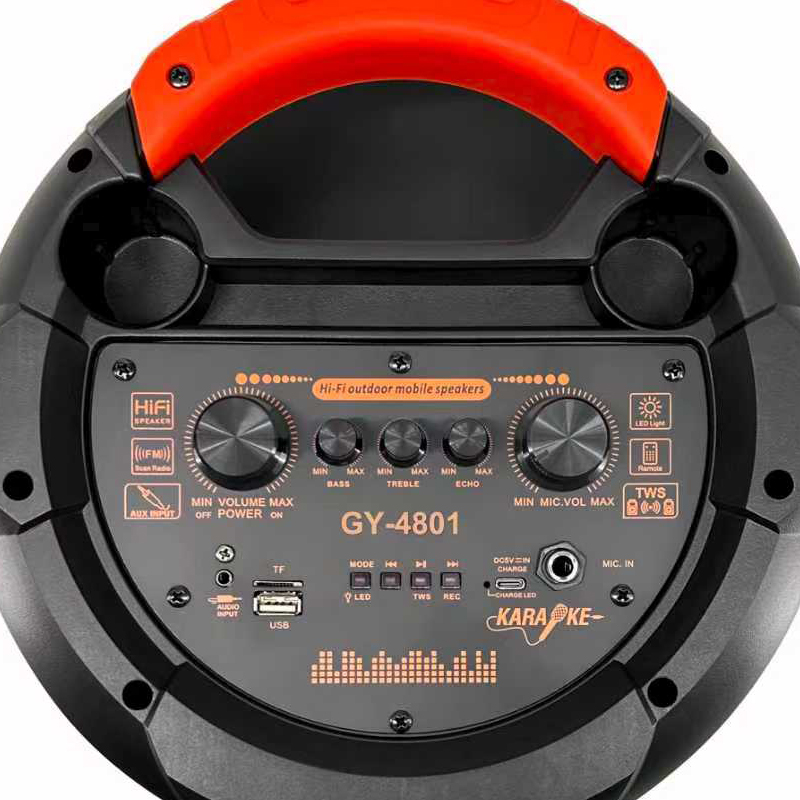 Alternative view of Φορητό ηχείο subwoofer με μικρόφωνο Karaoke - GY4801 - 160026