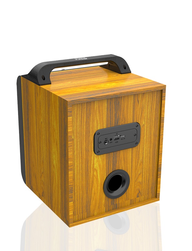 Alternative view of Φορητό ηχείο subwoofer με μικρόφωνο Karaoke - ZQS6155 - 160125 - Brown