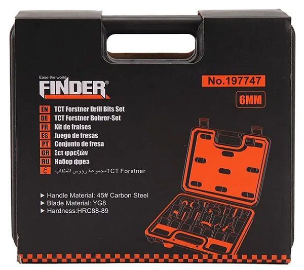 Σετ φρέζες ξύλου για ρούτερ - 12pcs - Φ6mm - Finder - 197747 Σετ φρέζες ξύλου για ρούτερ - 12pcs - Φ6mm - Finder - 197747 - Image 4