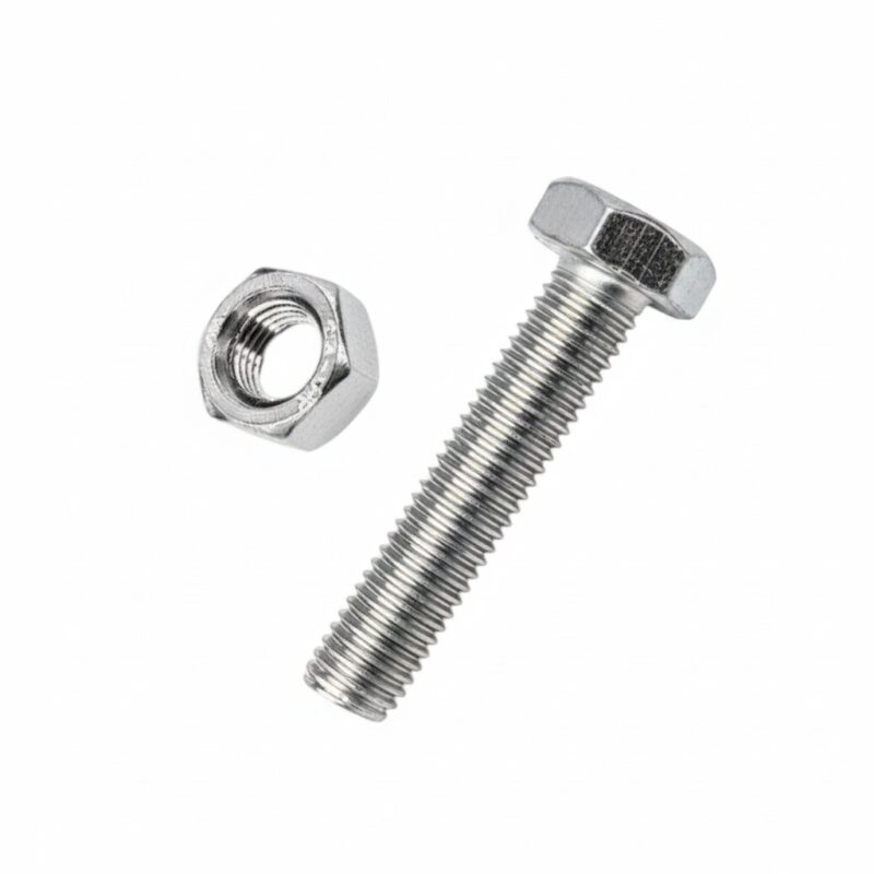 Εξάγωνη βίδα με παξιμάδι - M4x12mm+M4 - Σετ 12 πακέτα των 20 ζευγαριών - 201758