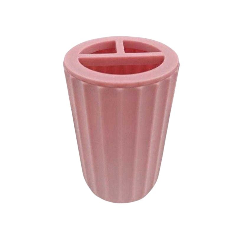 Θήκες οδοντόβουρτσας πλαστικές σε σετ 5Χ - Pink - 21740 Θήκες οδοντόβουρτσας πλαστικές σε σετ 5Χ - Pink - 21740