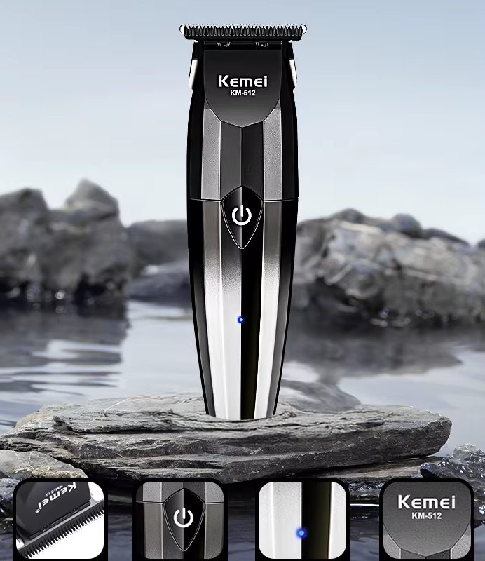 Κουρευτική μηχανή - KM-512 - Kemei - Silver - Image 3