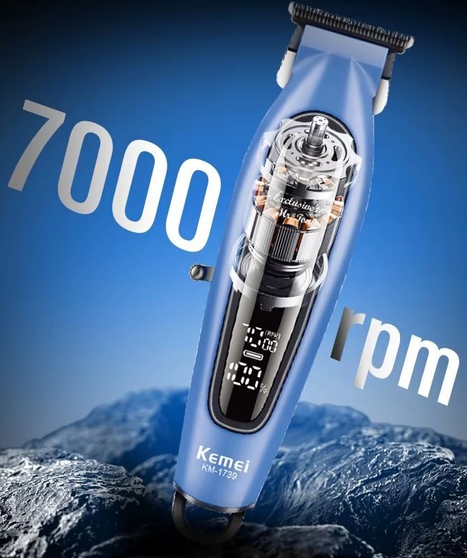 Κουρευτική μηχανή - KM-1739 - Kemei - Blue Κουρευτική μηχανή - KM-1739 - Kemei - Blue