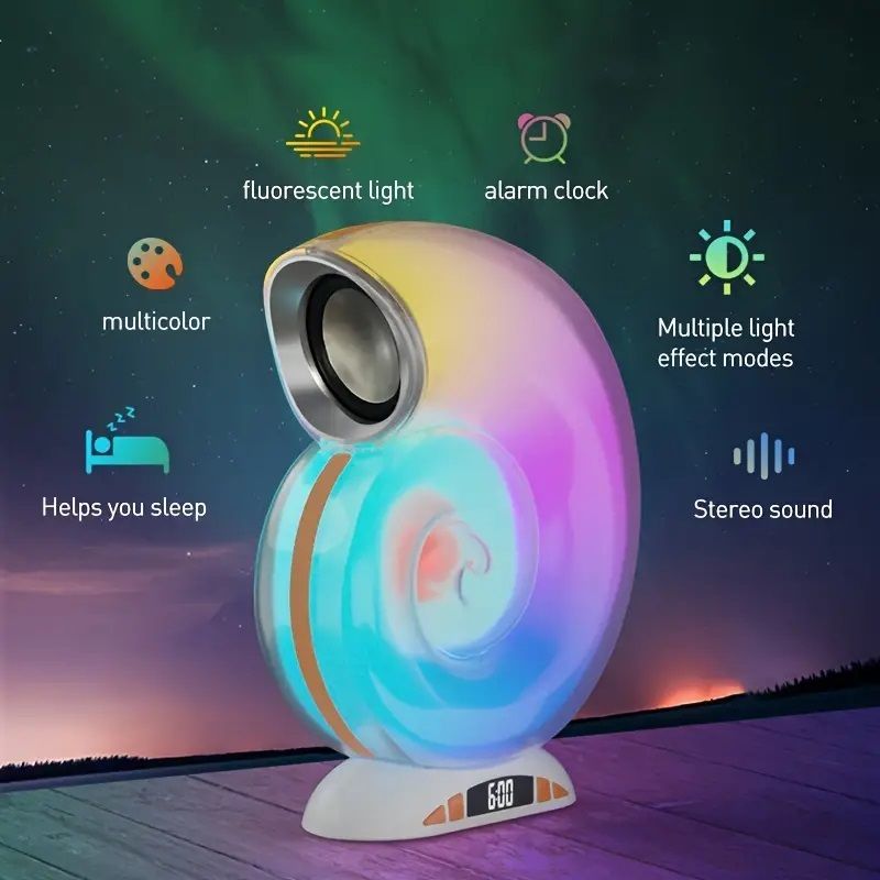 Ασύρματο ηχείο Bluetooth LED - Shell - L39 - 810828 Ασύρματο ηχείο Bluetooth LED - Shell - L39 - 810828 - Image 3