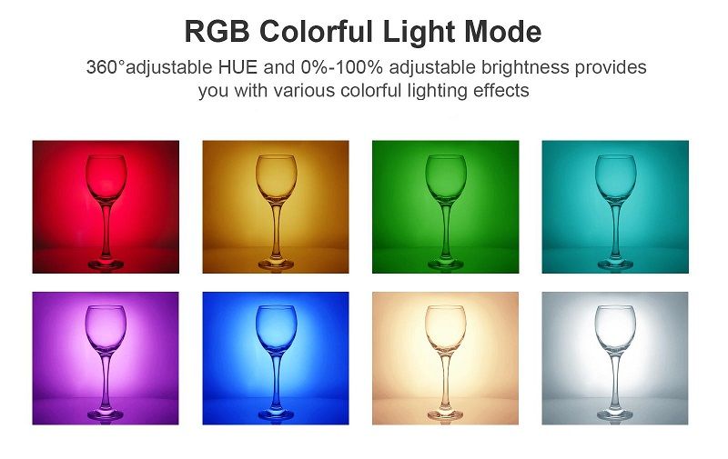 Alternative view of Επαναφορτιζόμενος φακός κάμερας LED - Multicolor - D12S - 812914