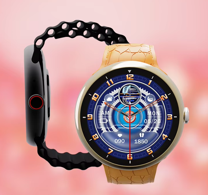 Alternative view of Σετ Smartwatch με 7 λουράκια - V16 Pro Max - 814161 - Orange/Brown