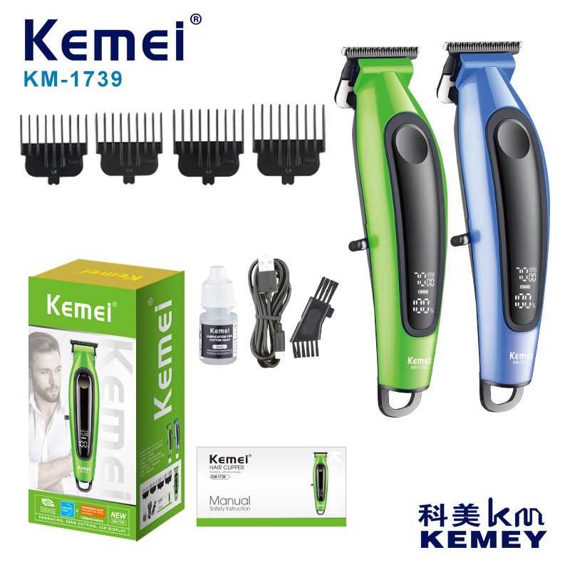 Κουρευτική μηχανή - KM-1739 - Kemei - Blue Κουρευτική μηχανή - KM-1739 - Kemei - Blue - Image 4