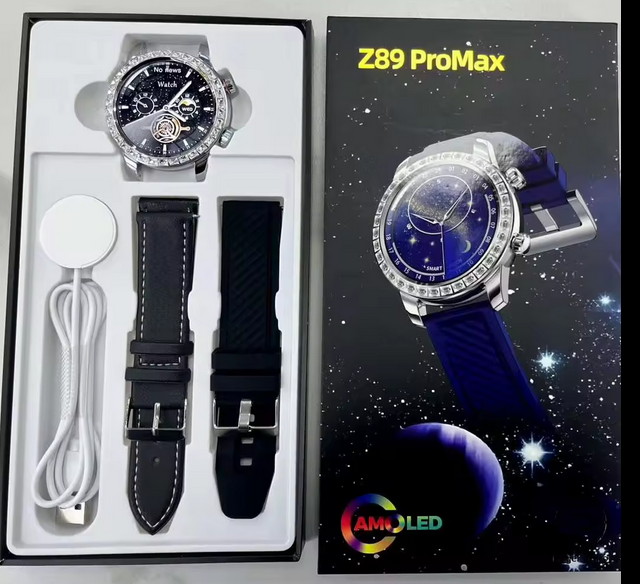 Alternative view of Smartwatch με 2 λουράκια - Z89 PRO MAX - 880785 - Black