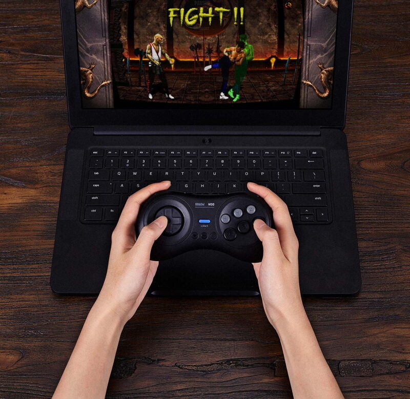 8Bitdo M30 Bluetooth Ασύρματο Gamepad για Android / PC / Switch Μαύρο