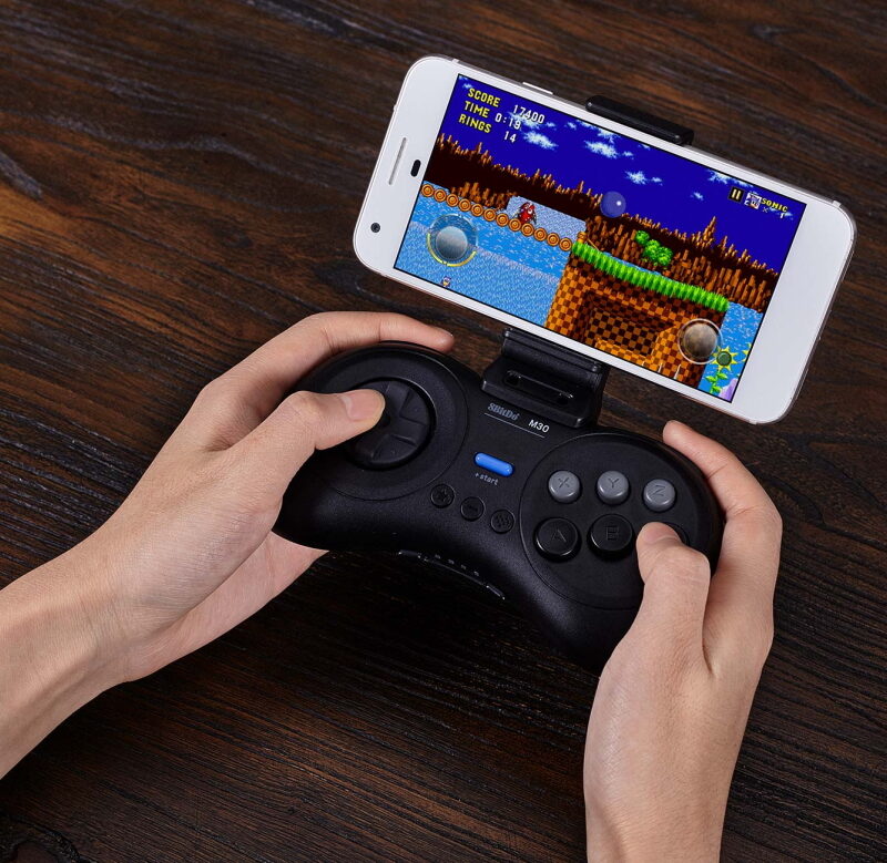 8Bitdo M30 Bluetooth Ασύρματο Gamepad για Android / PC / Switch Μαύρο