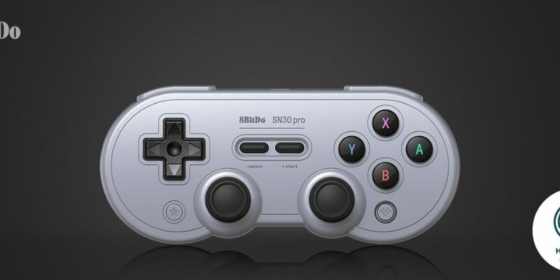 Alternative view of 8Bitdo SN30 Pro Gray Edition Bluetooth Gamepad (Hall Effect)