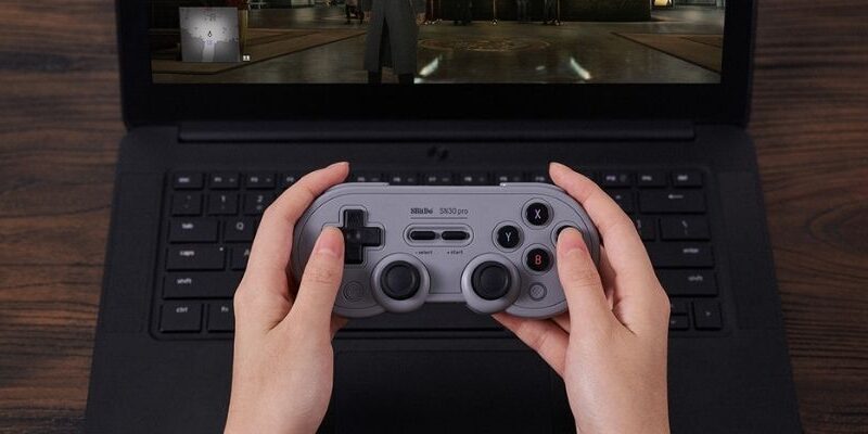 8Bitdo SN30 Pro Gray Edition Bluetooth Gamepad (Hall Effect) - Image 4