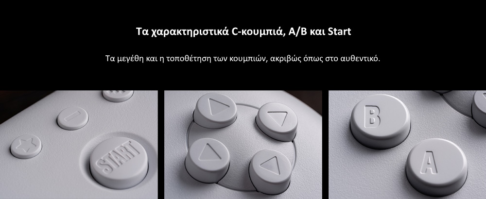 8BitDo 64 Bluetooth Controller για Windows / Android / Switch Μαύρο 8BitDo 64 Bluetooth Controller για Windows / Android / Switch Μαύρο