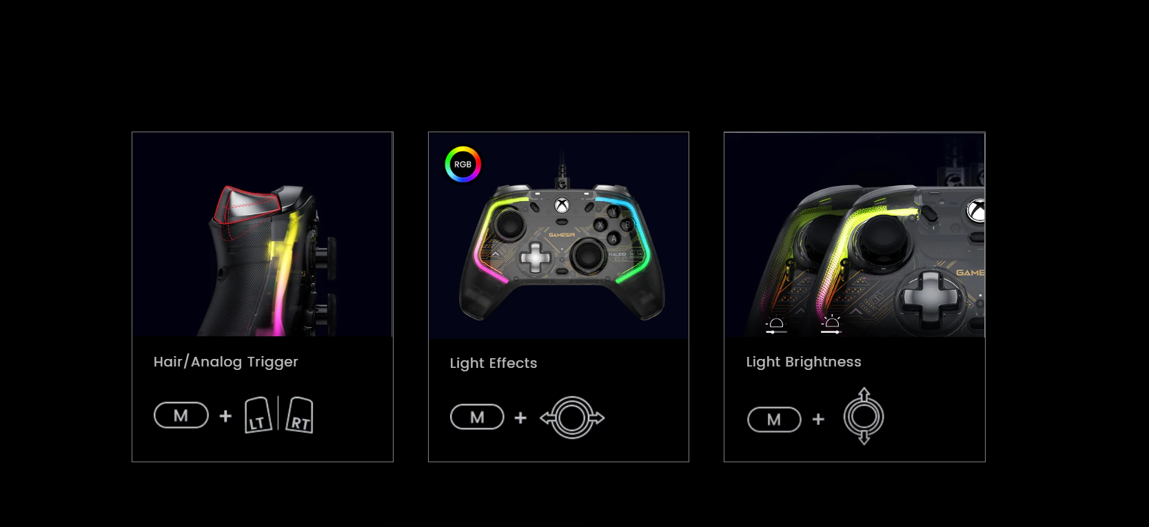Gamesir Kaleid Ενσύρματο Gamepad με Hall Effect και RGB για PC / Xbox One / Xbox Series Gamesir Kaleid Ενσύρματο Gamepad με Hall Effect και RGB για PC / Xbox One / Xbox Series