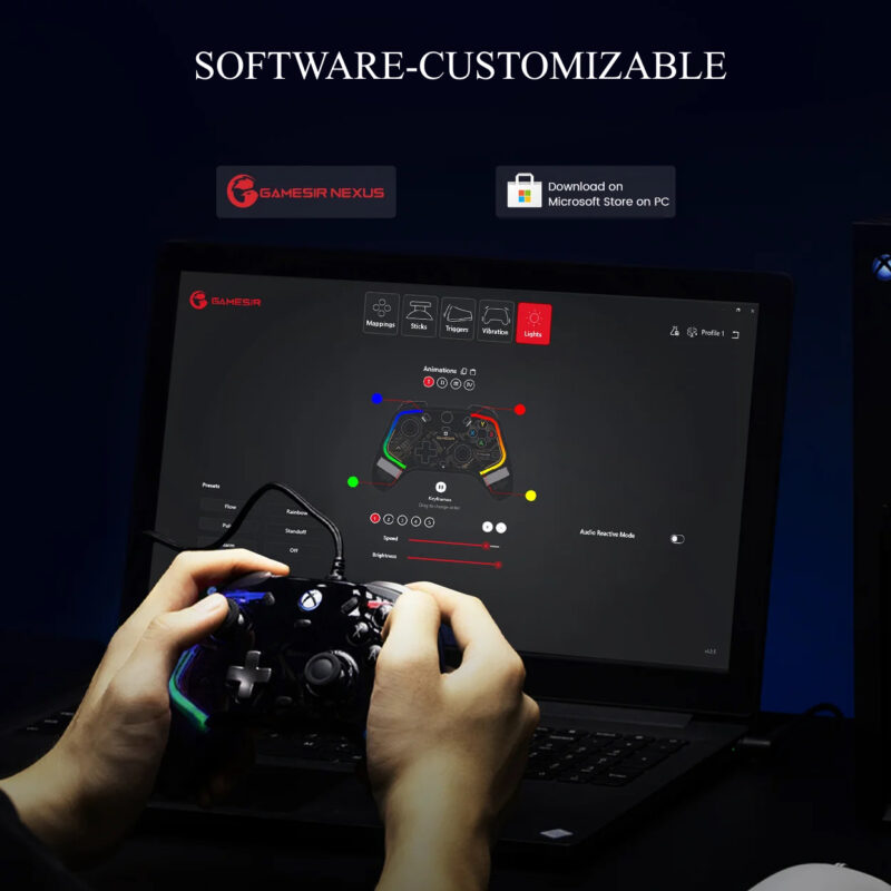 Gamesir Kaleid Ενσύρματο Gamepad με Hall Effect και RGB για PC / Xbox One / Xbox Series Gamesir Kaleid Ενσύρματο Gamepad με Hall Effect και RGB για PC / Xbox One / Xbox Series - Image 10