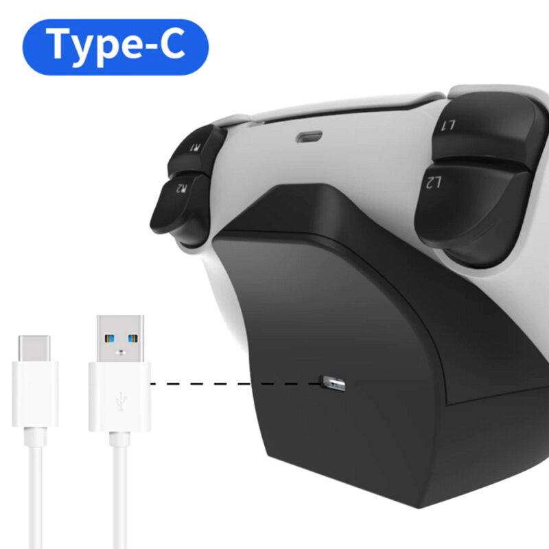 JYS P5142 Shark Charger Ασύρματος φορτιστής LED για Χειριστήριο PS5 Dualsense Black