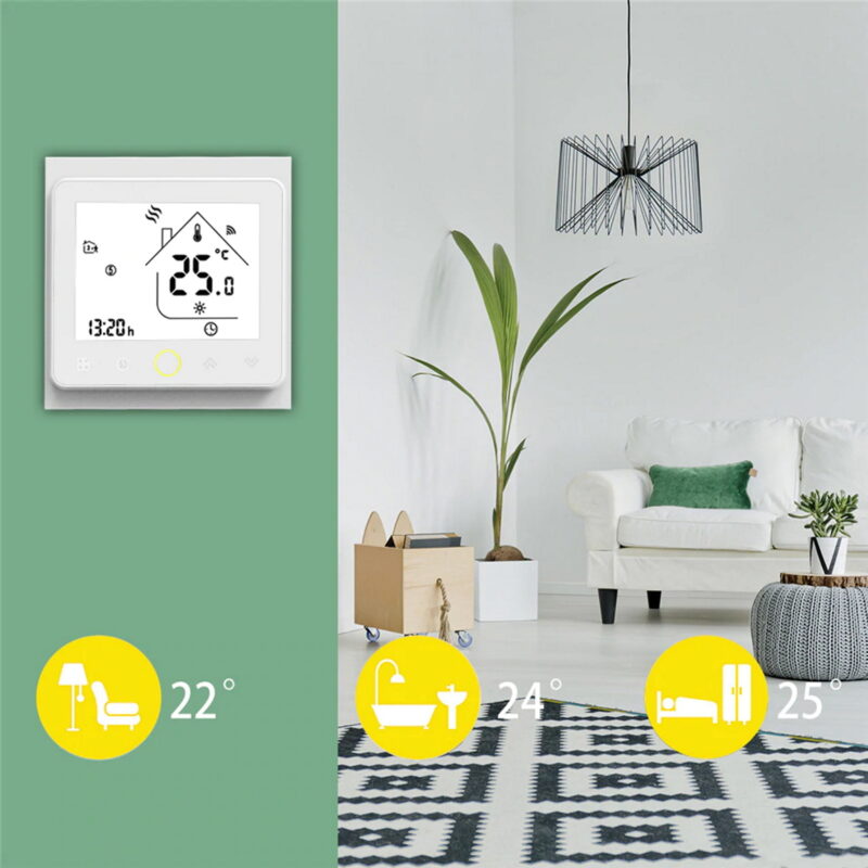 Alternative view of MOES BHT-002 Έξυπνoς WiFi Θερμοστάτης - Boiler / Water Heating / Electric Heating