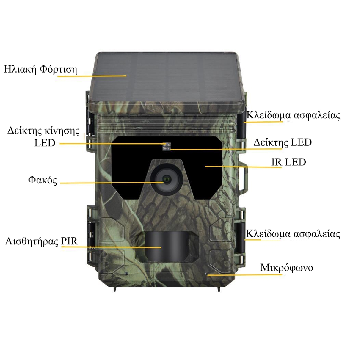 Suntek HC-600Pro Μπαταρία με Ηλιακό Πάνελ 2600mAh/30MP/4G/2K/Live Video με Εφαρμογή Suntek HC-600Pro Μπαταρία με Ηλιακό Πάνελ 2600mAh/30MP/4G/2K/Live Video με Εφαρμογή