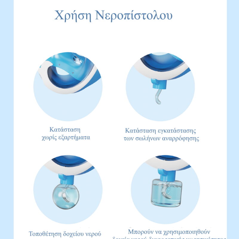 Thenice KF-5 Παιδική Μάσκα Θαλάσσης Φαλαινάκι με Νεροπίστολο Full Face Snorkel Mask (XS) Purple - Image 5