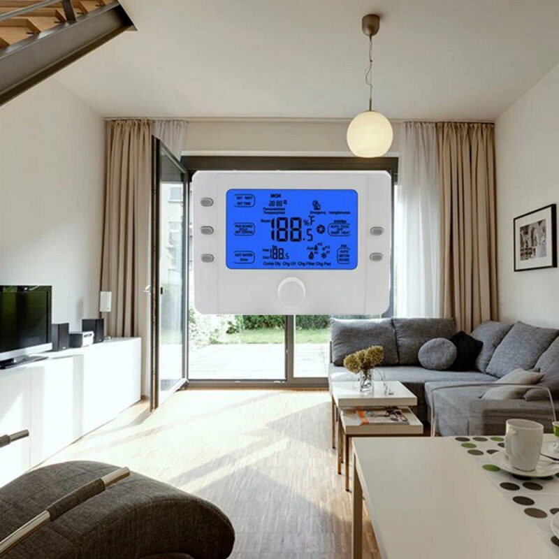 Alternative view of Hysen HY818 WIFI Ασύρματος Θερμοστάτης WiFi & Internet control Για Αντλία Θερμότητας