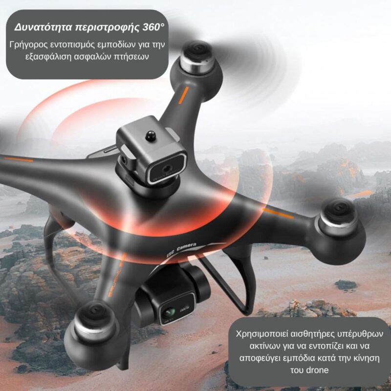 ToySky S116 MAX Mini Drone Quadcopter με Kάμερα 4K και Αισθητήρα Αποφυγής Εμποδίων Μαύρο - Image 4