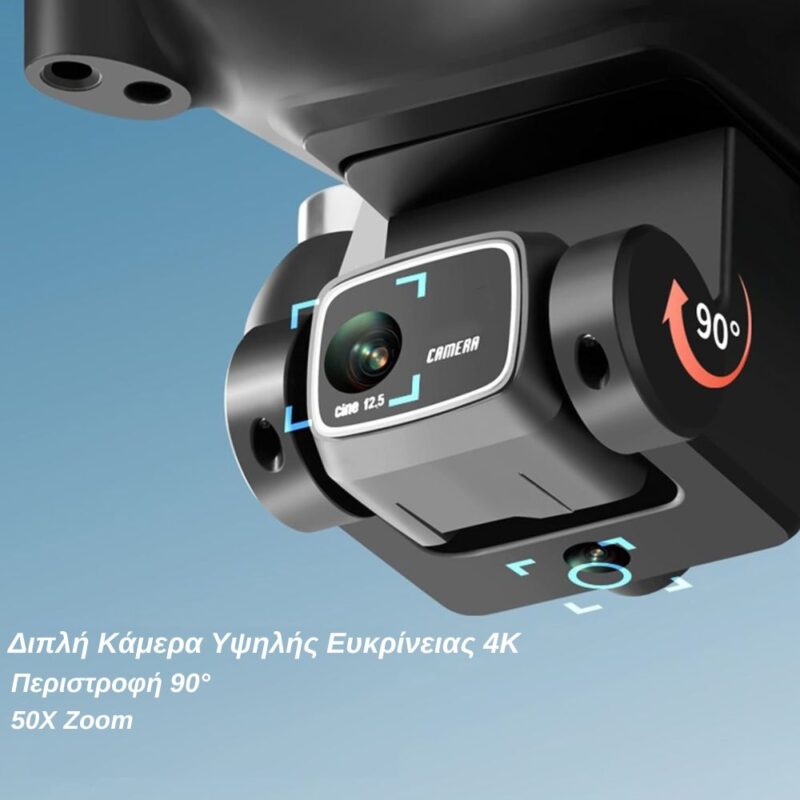 ToySky S116 MAX Mini Drone Quadcopter με Kάμερα 4K και Αισθητήρα Αποφυγής Εμποδίων Μαύρο - Image 6