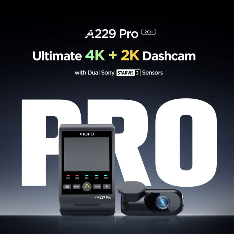 VIOFO A229 Pro 2CH Διπλή Κάμερα Dash Αυτοκινήτου με Φωνητικές Εντολές (4K HDR/Sony Starvis 2/Φωνητική Εντολή/GPS/WiFi/LCD 2.4") (A229 Pro 2CH-G) VIOFO A229 Pro 2CH Διπλή Κάμερα Dash Αυτοκινήτου με Φωνητικές Εντολές (4K HDR/Sony Starvis 2/Φωνητική Εντολή/GPS/WiFi/LCD 2.4") (A229 Pro 2CH-G) - Image 11