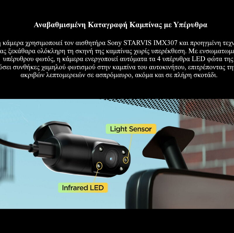 VIOFO A229 Pro 2CH Διπλή Κάμερα Dash Αυτοκινήτου με Φωνητικές Εντολές (4K HDR/Sony Starvis 2/Φωνητική Εντολή/GPS/WiFi/LCD 2.4") (A229 Pro 2CH-G) VIOFO A229 Pro 2CH Διπλή Κάμερα Dash Αυτοκινήτου με Φωνητικές Εντολές (4K HDR/Sony Starvis 2/Φωνητική Εντολή/GPS/WiFi/LCD 2.4") (A229 Pro 2CH-G) - Image 15