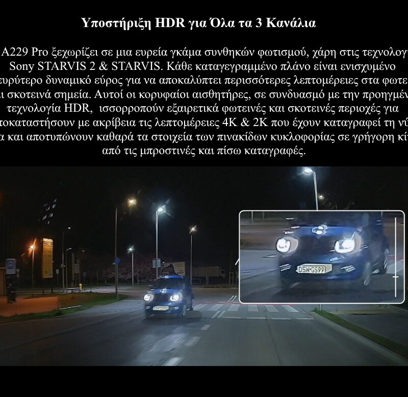 VIOFO A229 Pro 2CH Διπλή Κάμερα Dash Αυτοκινήτου με Φωνητικές Εντολές (4K HDR/Sony Starvis 2/Φωνητική Εντολή/GPS/WiFi/LCD 2.4") (A229 Pro 2CH-G) VIOFO A229 Pro 2CH Διπλή Κάμερα Dash Αυτοκινήτου με Φωνητικές Εντολές (4K HDR/Sony Starvis 2/Φωνητική Εντολή/GPS/WiFi/LCD 2.4") (A229 Pro 2CH-G) - Image 14