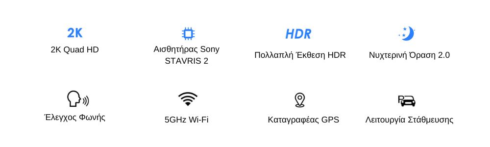 Viofo A229 Pro Κάμερα Dash Αυτοκινήτου DVR με Φωνητικές Εντολές (4K HDR/Sony Starvis 2/Φωνητική Εντολή/GPS/WiFi/LCD 2.4") Viofo A229 Pro Κάμερα Dash Αυτοκινήτου DVR με Φωνητικές Εντολές (4K HDR/Sony Starvis 2/Φωνητική Εντολή/GPS/WiFi/LCD 2.4")