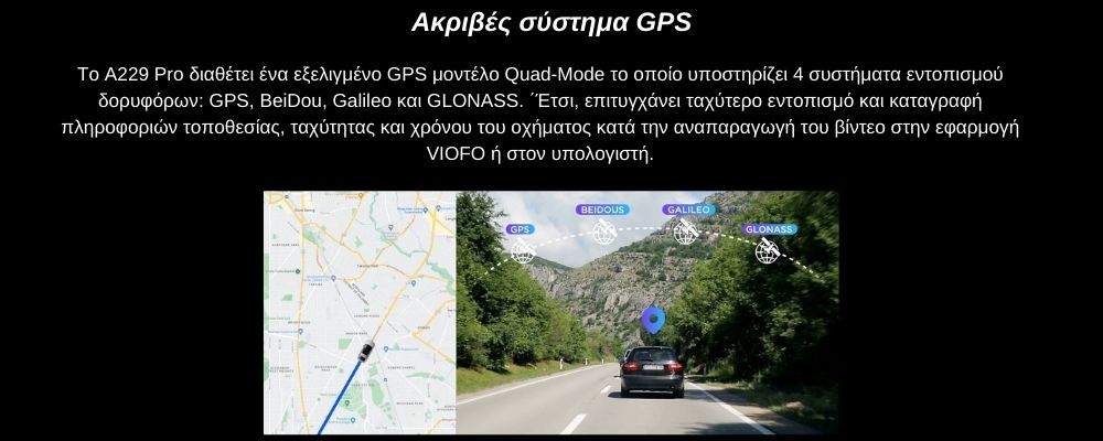 Viofo A229 Pro Κάμερα Dash Αυτοκινήτου DVR με Φωνητικές Εντολές (4K HDR/Sony Starvis 2/Φωνητική Εντολή/GPS/WiFi/LCD 2.4") Viofo A229 Pro Κάμερα Dash Αυτοκινήτου DVR με Φωνητικές Εντολές (4K HDR/Sony Starvis 2/Φωνητική Εντολή/GPS/WiFi/LCD 2.4")