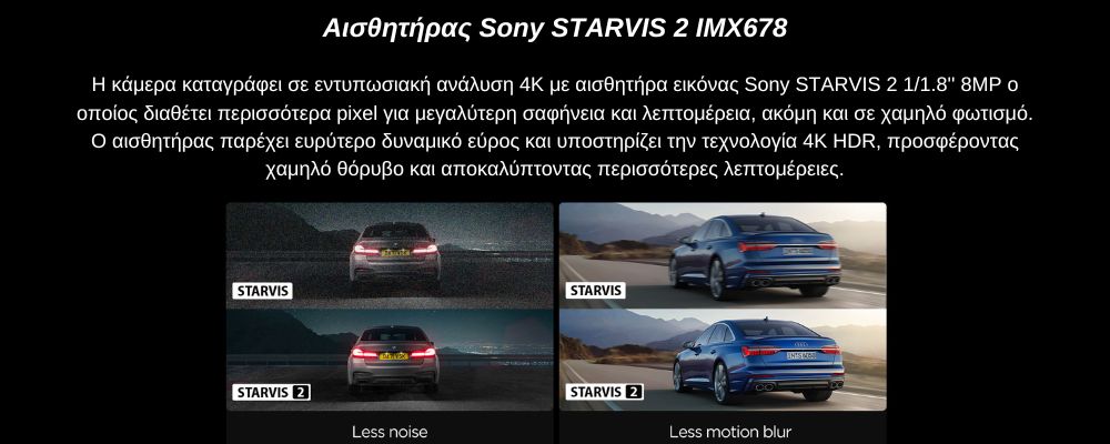 Viofo A229 Pro Κάμερα Dash Αυτοκινήτου DVR με Φωνητικές Εντολές (4K HDR/Sony Starvis 2/Φωνητική Εντολή/GPS/WiFi/LCD 2.4") Viofo A229 Pro Κάμερα Dash Αυτοκινήτου DVR με Φωνητικές Εντολές (4K HDR/Sony Starvis 2/Φωνητική Εντολή/GPS/WiFi/LCD 2.4")