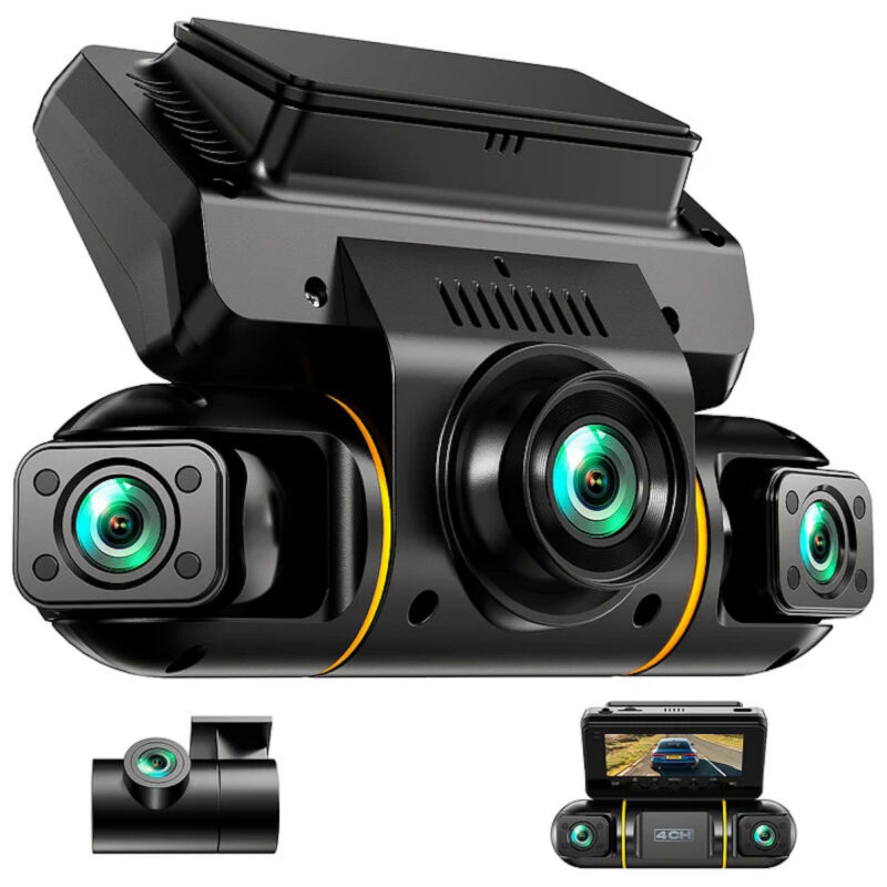 Campark 4πλή Κάμερα Αυτοκινήτου 4CH 360° Full HD με Νυχτερινή Όραση
