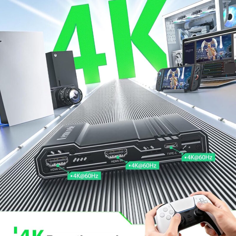 Lemorele AC09 Capture Card HDMI σε USB 3.0 με 4K Passthrough για OBS - Image 3