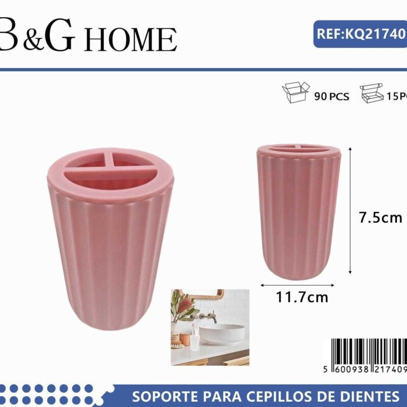 Θήκες οδοντόβουρτσας πλαστικές σε σετ 5Χ - Pink - 21740 Θήκες οδοντόβουρτσας πλαστικές σε σετ 5Χ - Pink - 21740