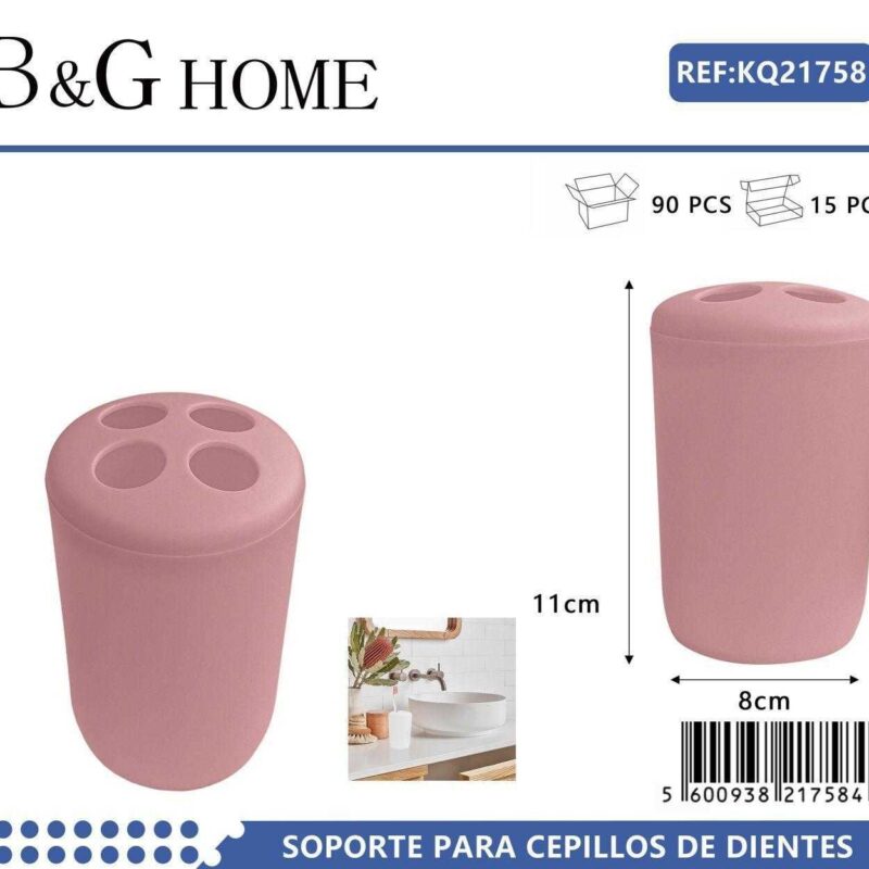 Θήκες οδοντόβουρτσας πλαστικές σε σετ 5Χ - Pink - 21758 Θήκες οδοντόβουρτσας πλαστικές σε σετ 5Χ - Pink - 21758