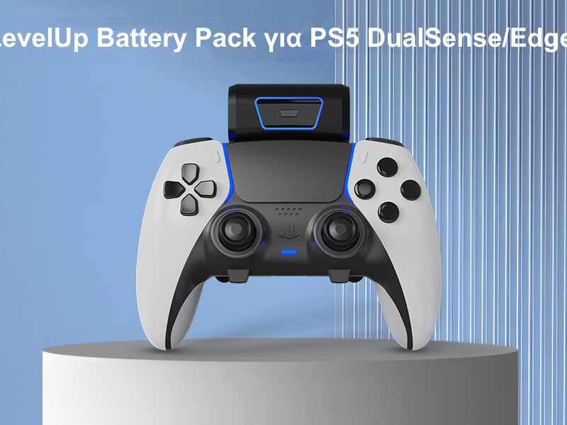 Alternative view of LevelUp Battery Pack για PS5 DualSense/Edge – Εξωτερική Μπαταρία 2000mAh +10 Ώρες Gaming