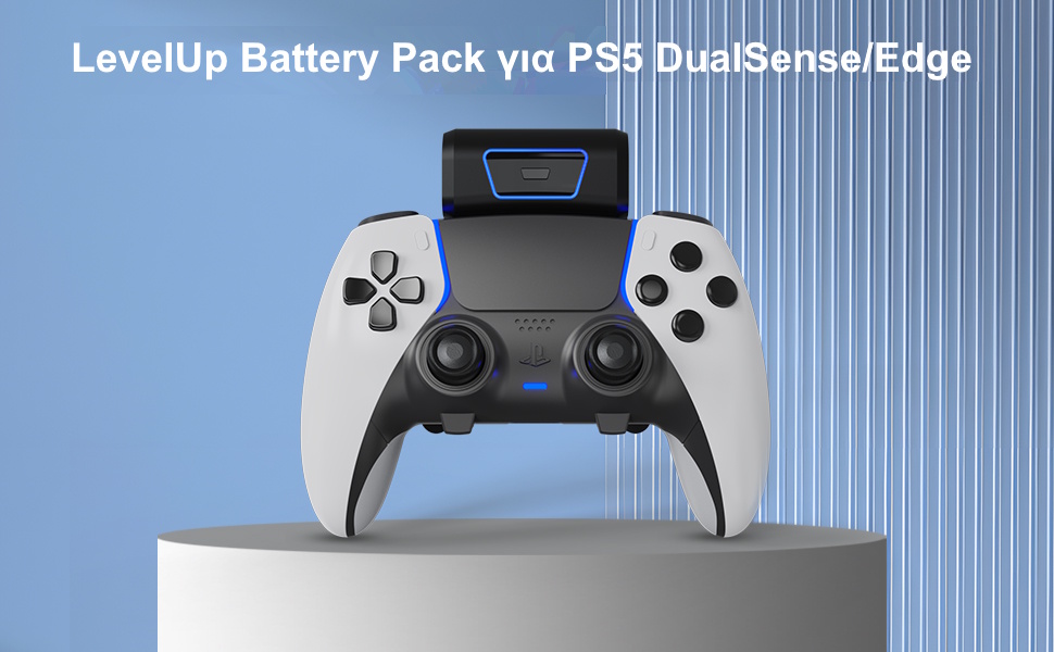LevelUp Battery Pack για PS5 DualSense/Edge – Εξωτερική Μπαταρία 2000mAh +10 Ώρες Gaming εξωτερική μπαταρία PS5 controller
