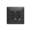 MOES WK-Y-EU-WH-MS Smart WiFi Χωνευτή Πρίζα Τοίχου (16Α) Μαύρη