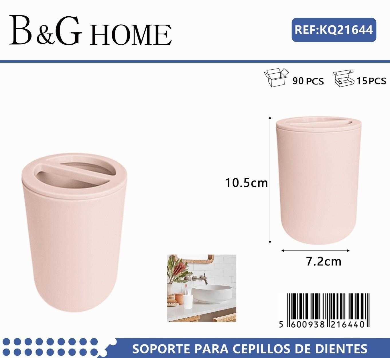 Θήκες οδοντόβουρτσας πλαστικές σε σετ 5Χ - Light Pink - 21644 Θήκες οδοντόβουρτσας πλαστικές σε σετ 5Χ - Light Pink - 21644 - Image 2